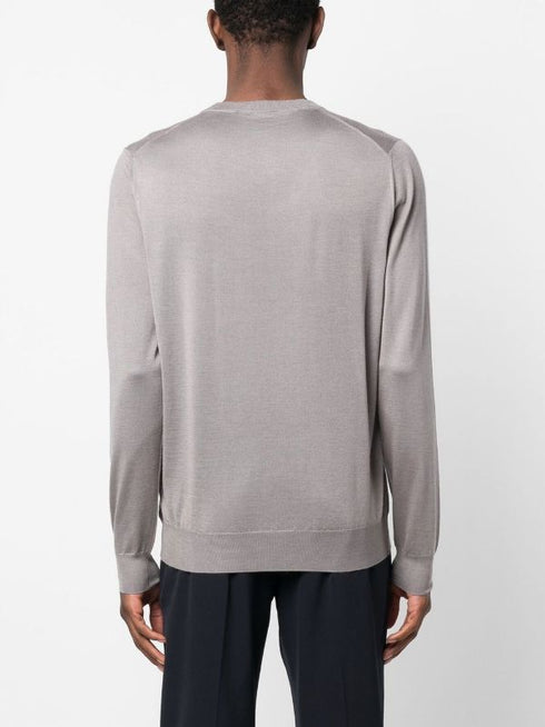 crew-neck cashmere-silk jumper